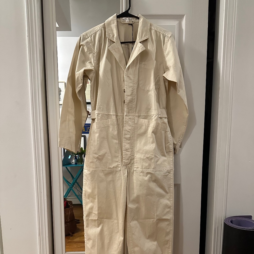Alex Mill Standard Jumpsuit, New with Tags, Oatmilk, XS